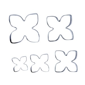 CORTADOR DE INOX - HORTÊNSIA 5 PEÇAS