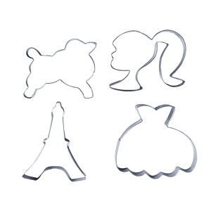 CORTADOR DE INOX - ACESSÓRIOS DE BONECA 4 PEÇAS