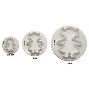 CORTADOR BONECA 3 PÇS