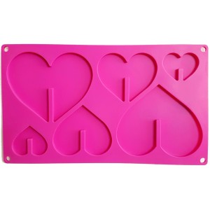 MOLDE DE SILICONE CORAÇÃO 3D