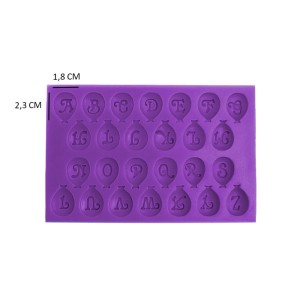 MOLDE DE ALFABETO NO BALÃO