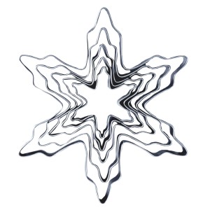 CORTADOR DE INOX - FLOCO DE NEVE 5 PEÇAS