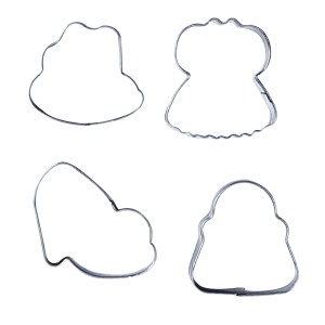 CORTADOR DE INOX - ACESSÓRIOS DE BONECA 4 PEÇAS