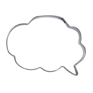 CORTADO DE INOX - BALÃO DE PENSAMENTO