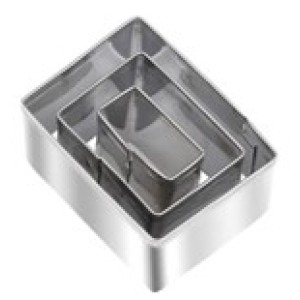 Kit cortador Retângulo Mini 3 peças