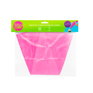 Saco Reutilizável de Silicone Rosa - Médio