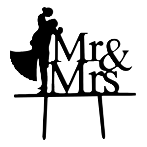 TOPO DE BOLO - MR & MRS