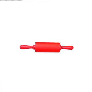 ROLO DE MASSA EM SILICONE ANTIADERENTE 22CM VERMELHO