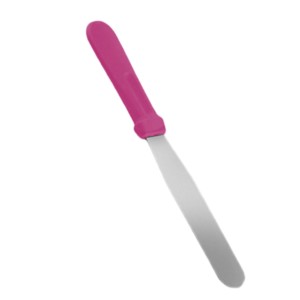 ESPATULA CONFEITEIRO RETA INOX 30CM PINK