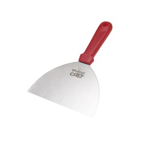ESPATULA RASPADORA INOX 23,5X15,2 VERMELHA