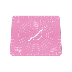 TAPETE MULTIUSO EM SILICONE - 29x26 CM - ROSA