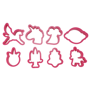 KIT CORTADOR UNICÓRNIO 8 PÇS