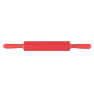 ROLO DE MASSA EM SILICONE ANTIADERENTE 46CM VERMELHO