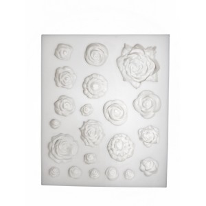 MOLDE PARA PASTA AMERICANA ROSAS