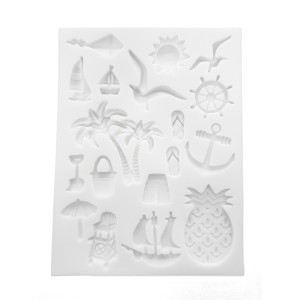 MOLDE PARA PASTA AMERICANA DIVERSOS PRAIA