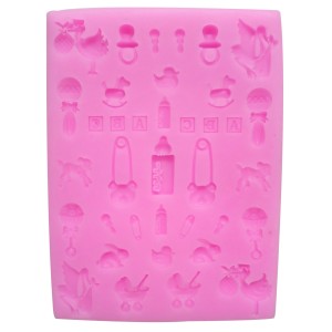 MOLDE EM SILICONE BEBE COMPLETO
